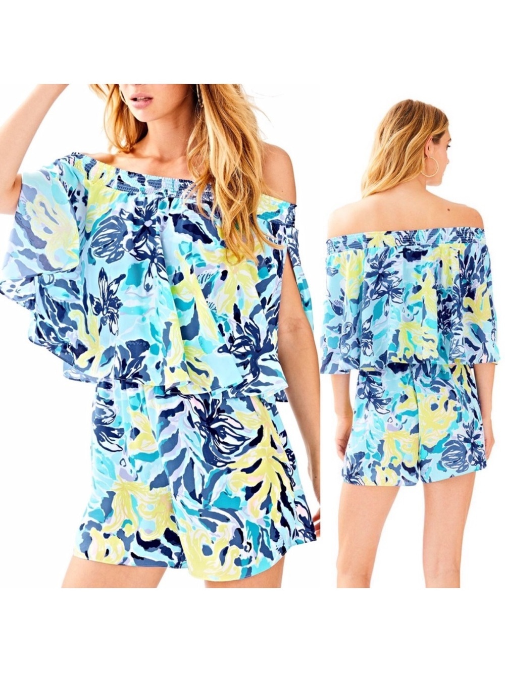 Lilly Pulitzer Arbelle Off The Shoulder Romper